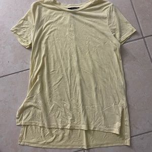 Forever 21 Yellow Oversized Shirt